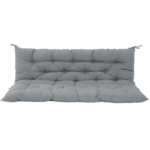 Outdoor Swing Cushions 70 Inch, Waterproof 4" Thick Porch Swing Cushion Replacement with Backrest and Ties, Comfortable 2-3 Seat Pation Swing Pad for Backyard, Garden, Lawn, Outdoor Furniture black - Image 10