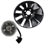 Engine Cooling Fan Blade and Clutch Kit Fits for Buick Rainier Chevrolet Trailblazer GMC Envoy 2002-2009 Black - Image 6