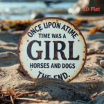 CIFbuy Vintage | Round Iron Sign 2D Flat Printed Metal Plaque, Once Upon A Time There Was A Girl Who Loved Horses And Dogs Retro Wall H TikTok, TikTok, ll H Self-pickup Logiopics - Image 8