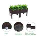2Pcs Free Splicing Injection Planting Box Brown - Image 49