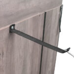 Retro Style MDF With Triamine Iron Frame Sliding Door Three-Layer Rack Bathroom Cabinet - Image 15
