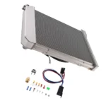 3 Row Aluminum Cooling Radiator Fan fit for Pontiac Parisienne 4.3L V6 1985-1986 571 - Image 6