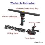 10000 110V 40-860MHz 20±3dB 350°Rotation UV Dual-band Outdoor Antenna Black - Image 15