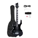[Do Not Sell on Amazon] Flame Left Hand Electric Guitar HSH Pickup Shaped Electric Guitar Pack Strap Picks Shake Cable Wrench Tool Black - Image 7