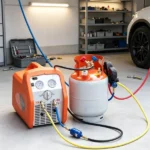 30 lb. Refrigerant Recovery Tank with Float Switch & ¼ to ½ Adaptor(Only refrigerant recovery tank) - Image 6