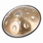 10 Notes Mandala Pattern Gold Handpan Drum Decorative Steel Percussion Instrument - Image 3