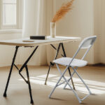 Replace 10995986 10pcs Injection Molding Classic Garden Plastic Folding Chair White - Image 5