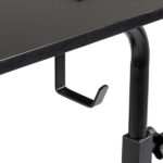 Black Wood Grain P2 15MM Particle Board with Melamine Coating Adjustable Computer Desk with 3 USB + 2 AC Outlets - Image 11