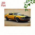 CIFbuy Vintage Metal Tin Sign Classic American Yellow Sports" Car Retro Iron Art Wall, For Bar Garage Cafe Man Cave Home YelloikTok, YelloikTok, t Self-pickup Logiopics - Image 3