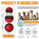 Interactive Dog Treat Ball, Dog Treat Dispenser Toy - Interactive Adjustable Treat Dispensing Dog Puzzle Toy - Mental Stimulation & Slow Feeder for Small, Medium, and Large Breeds - Durable & Fun Boredom Relief Game - Image 3