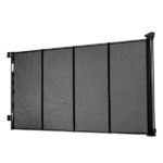 Retractable Baby Gate, Expands Up to 163.3 Inches Wide, 39 Inches High, Reinforced with Fiberglass Strips, Prevents Crawling Through, Mesh Pet Barrier for Decks, Doorways, Garages, Indoor Use