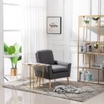 Same Code 12358417 Marble Simple C-Side Table [30x48x61cm] White - Image 9