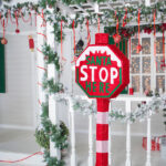 Lighted STOP Sign Christmas Yard Decorations, Pre-lit Road Sign SANTA STOP HERE with 70 LED White Lights and Stakes for Xmas Outdoor Holiday Indoor Decor Lighted Holiday Displays - Image 17