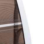 Same Code 28466374 HT-100 x 80 Household Application Door & Window Rain Cover Eaves Brown Board & White Holder - Image 19