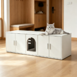 Wooden Cat Box Cabinet - Image 4