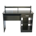 General Style Modern E1 15MM Chipboard Computer Desk Black - Image 3