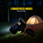"Rechargeable Spotlight, Super Bright Spotlight Flashlight, Long Running Spot Light Searchlight, Outdoor Handheld LED Flashlight High Lumens with Solar Panels for Hunting Camping Boat " - Image 5