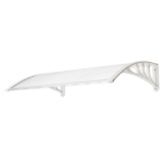 Same Code 49094033 HT-100 x 80 Household Application Door & Window Rain Cover Eaves Transparent Board & White Holder - Image 5