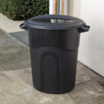 20 Gallon Heavy Duty Plastic Garbage Can, Included Lid, Black (Shipment from Walmart) - Image 5