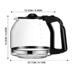 (2 Pack)12 Cup Glass Replacement Carafe (Shipment from Walmart) - Image 2