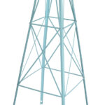 8FT Weather Resistant Yard Garden Windmill Blue - Image 11