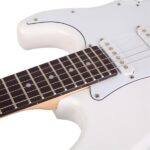 Rosewood Fingerboard Electric Guitar White - Image 7