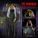 6ft Witch Halloween Standing Decoration - Image 5