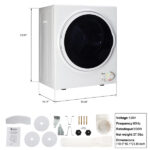 [Same code: 42752732] Do not sell on Amazon GYM25-78 Compact Portable Household clothes Dryer 1.6cuft with Stainless Steel Drum Black and White 120V MECHANICAL Control ETL Certification - Image 21