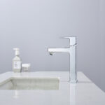 Chrome Single Hole Bathroom Faucet,Laundry Vanity Sink Faucet with Two 9/16" Hoses[Unable ship on weekends, TK/TEMU only for pickup, only TX10643 warehouse supports GOFO] - Image 8