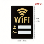 CIFbuy Retro WiFi 2D Flat Metal Sign 8x12 Inch" Vintage Iron Wall Plaque With User & Key Icons, User & Key Icons, Aesthetic Home Decor 8x12 Inch VintaikTok, 8x12 Inch VintaikTok, t Self-pickup Logiopics - Image 7