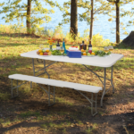 6FT Outdoor Courtyard Foldable Bench - Image 14