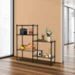 Changeable Assembly Floor Standing Carbon Steel Storage Rack Black - Image 33