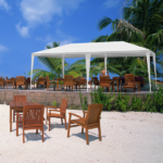 10'x20' Outdoor Party Tent with 6 Removable Sidewalls, Waterproof Canopy Patio Wedding Gazebo, White - Image 18