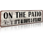CIFbuy Aluminum Yard Sign Home Decor For Bar Porch Outdoor Living Christmas Ornament (TikTok, temu pick-up service)