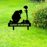 CIFbuy Silhouette Memorial Plaque Outdoor Patriotic Tribute Veterans Garden Decor TikTok, temu pick-up service - Image 4