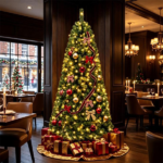 7 FT Pre-Lit Artificial Christmas Tree with 500 Dual Color LED Lights, 1181 Branch Tips Hinged PVC Xmas Tree with Remote Timer 9 Lighting Modes Foldable Metal Stand for Indoor Holiday Decor - Image 8