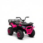Pink 12V Kids Quad ATV – 4 Wheeler with 4 Spring Suspension Wheels, LED Lights, Music USB - Image 2