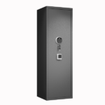 52" Tall Black Rifle Safe, Biometric & Keypad Lock, Adjustable Gun Racks with Built-in Alarm System, Pre-Assembled - Image 2