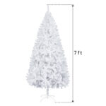 7FT Iron Leg White Christmas Tree with 950 Branches - Image 9