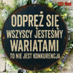 CIFbuy 1pc 8x8 Inch Round French Aluminum Sign, Vintage Decorative Wall Plaque, Funny Relax Everyone Is Crazy This Is Not A Competition TikTok, TikTok, que, Self-pickup Logiopics - Image 6
