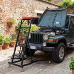 400 LBS Capacity Heavy Duty Topside Creeper with 4-Level Height Adjustable, Foldable Automotive Engine Creeper - Image 2