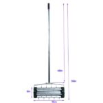 Heavy Duty Rolling Lawn Aerator,Rolling Lawn Aerator, Rotary Push Tine Spike Soil Lawn Aerator Gardening Tool with 3-Piece Long Steel Handle for Garden Yard Grass Maintenance,Garden Yard Rotary Push - Image 10