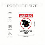 CIFbuy 1-Pack Beware Of The Dog Sign 8x12 Inch Heavy-Duty Steel Pet Safety Warning Plaque, Weatherproof Rustproof Outdoor Yard Decor Wi TikTok, TikTok, r Wi Self-pickup Logiopics - Image 8
