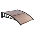 Same Code 70596693 100 x 96cm Household Application Door & Window Rain Cover Eaves Brown Board & Black Holder - Image 7