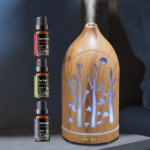 Aromatherapy Diffuser with 7 LED Colors, Auto Shut Off & 3 Essential Oils - Image 8
