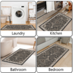 Kitchen Rug Sets of 3 Washable Boho Kitchen Rugs and Runner Carpets Non Slip Kitchen Area Rug for Laundry Room Entryway Hallway - Image 8