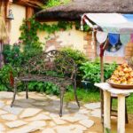 38.5" Cast Aluminum Outdoor Courtyard Decoration Park Leisure Rose Chair SAME AS 05671529 - Image 10
