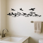 CIFbuy Modern 5-Piece iron Bird Wall Art Set Rustproof Waterproof Living Room Bedroom Patio Garden Durable Indoor Outdoor Home Décor Unique Housewarming Wedding Birthday Gift (TikTok, temu pick-up service) - Image 5