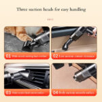 Wireless silver Car vacuum cleaner wireless usb charging car vacuum cleaner home handheld mini desktop vacuum cleaner portable - Image 2