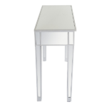 2-Drawer Modern Style Computer Desk MDF Mirror Dressing Table 41.34*14.17*29.92in Silver - Image 6
